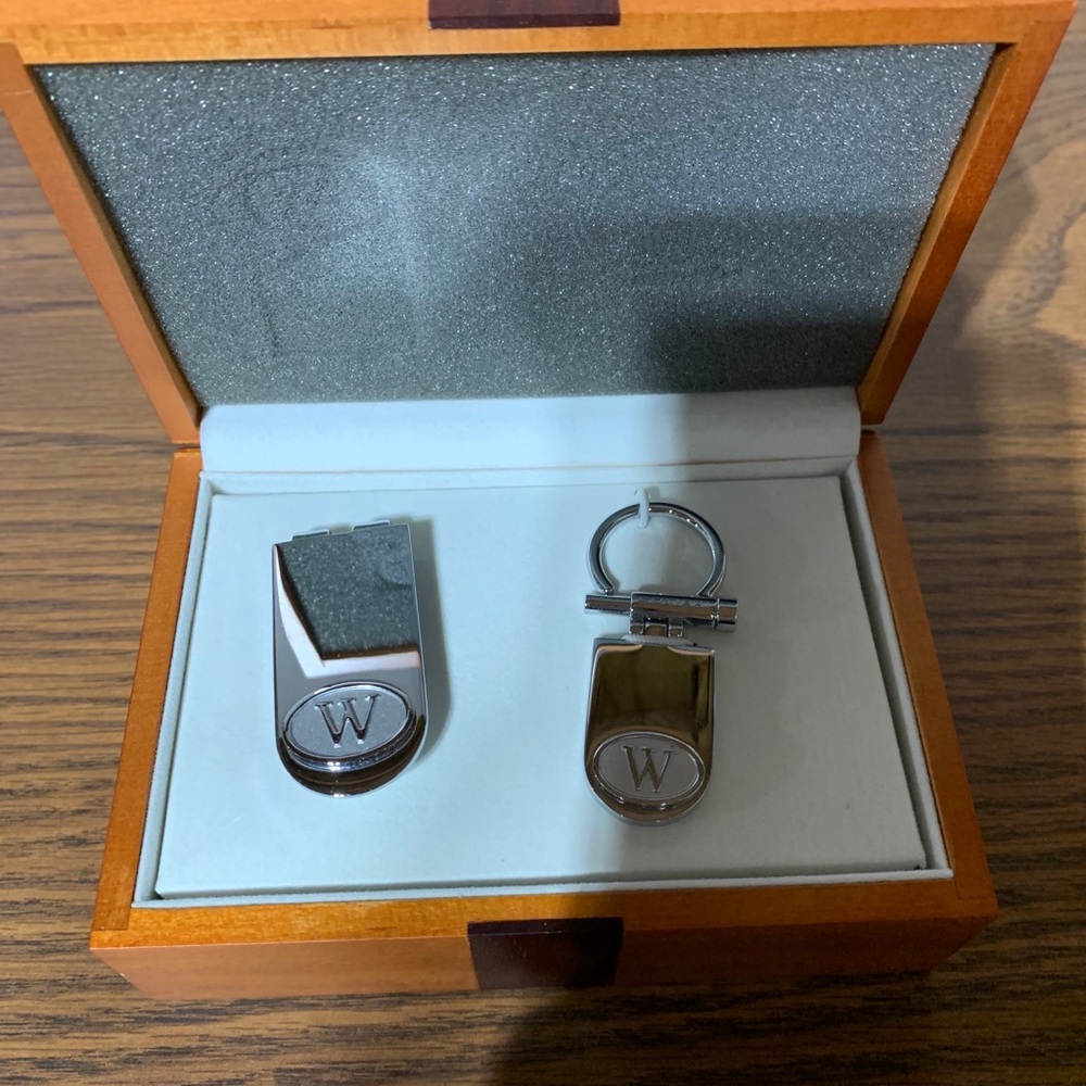 Colibri Of London "W" Money Clip And Keychain